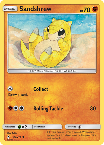 Sandshrew (83/214) [Sun & Moon: Unbroken Bonds] Reverse Holofoil