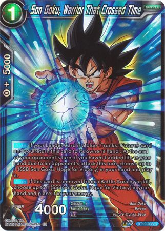 Son Goku, Warrior That Crossed Time (BT10-038) [Rise of the Unison Warrior 2nd Edition] Parallel Foil