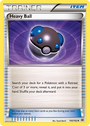 Heavy Ball (140/162) [XY: BREAKthrough] Reverse Holofoil