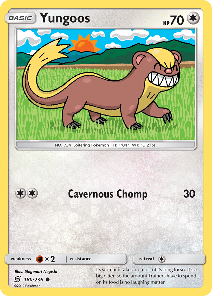 Yungoos (180/236) [Sun & Moon: Unified Minds] Reverse Holofoil