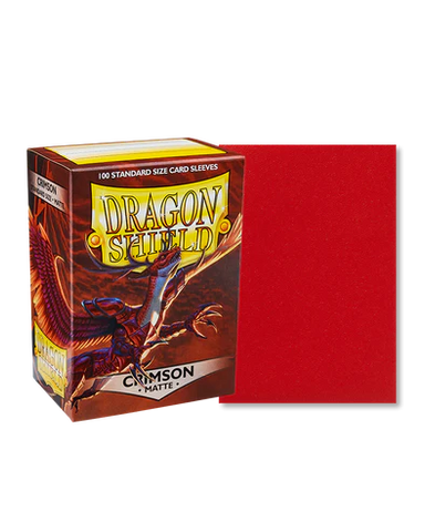 Dragon Shield - 100ct Standard Size - Crimson Matte