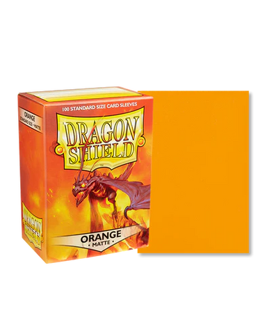 Dragon Shield - 100ct Standard Size - Orange Matte