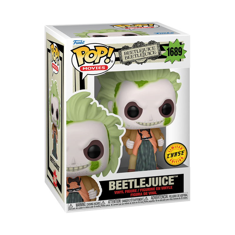Funko POP! Beetlejuice 2 Beetlejuice In Cardigan 1689 (CHASE)