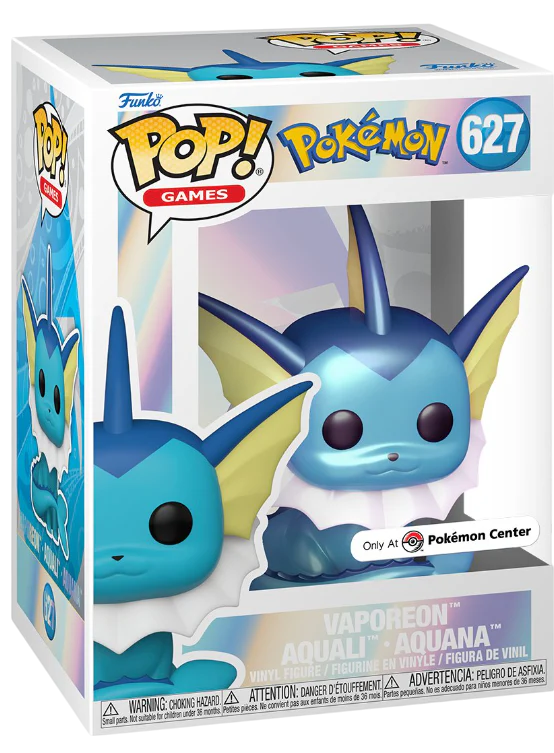 Funko POP! Pokemon Vaporeon 627 (Pokemon Center)