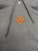 Cardboard Hero Embroidered Pullover Hoodie - Black