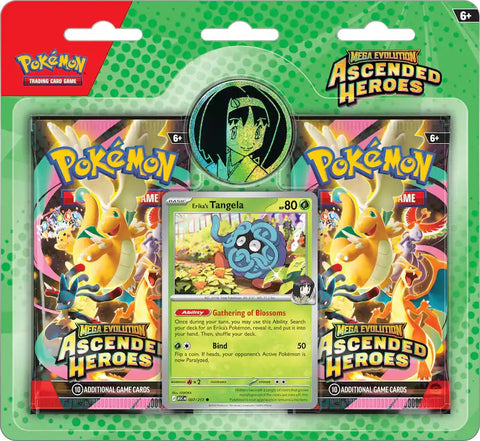 Mega Evolution: Ascended Heroes - 2pack Blister(Erika's Tangela)