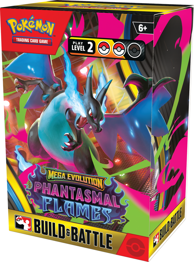 Pokemon Mega Evolution Phantasmal Flames Build and Battle Box