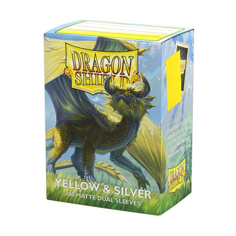 Dragon Shield - 100ct Standard Size - Yellow & Silver Matte Dual