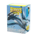 Dragon Shield - 100ct Standard Size - Sky Blue & Silver Matte Dual