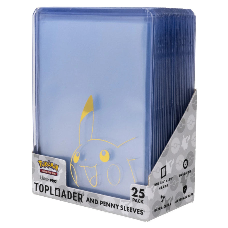 Ultra PRO Pokemon Pikachu Toploader Penny Sleeves Combo Pack