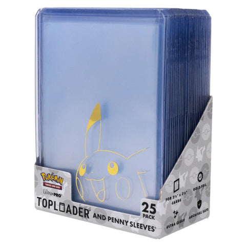 Ultra PRO Pokemon Pikachu Toploader Penny Sleeves Combo Pack