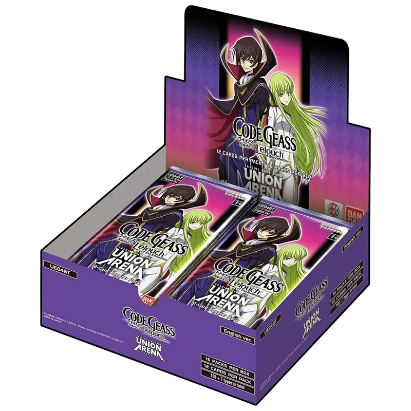 UNION ARENA CODE GEASS LELOUCH OF THE REBELLION V2 BOOSTER BOX