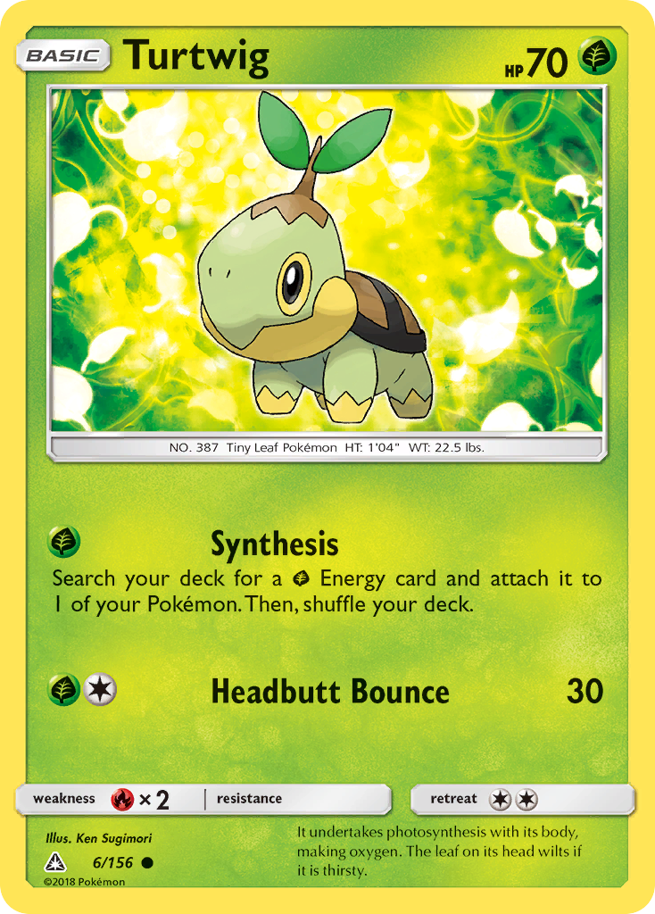 Turtwig (6/156) [Sun & Moon: Ultra Prism] Reverse Holofoil