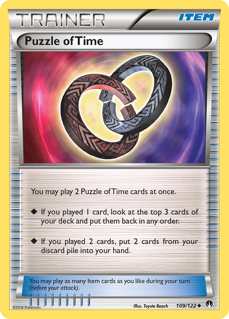 Puzzle of Time (109/122) [XY: BREAKpoint] Reverse Holofoil
