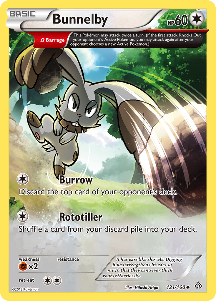 Bunnelby (121/160) [XY: Primal Clash] Reverse Holofoil