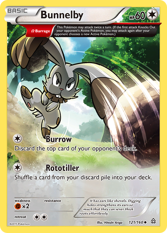 Bunnelby (121/160) [XY: Primal Clash] Reverse Holofoil