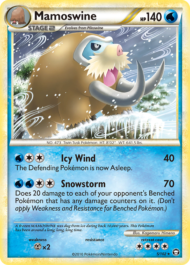 Mamoswine (5/102) [HeartGold & SoulSilver: Triumphant] Reverse Holofoil