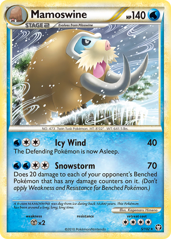 Mamoswine (5/102) [HeartGold & SoulSilver: Triumphant] Reverse Holofoil