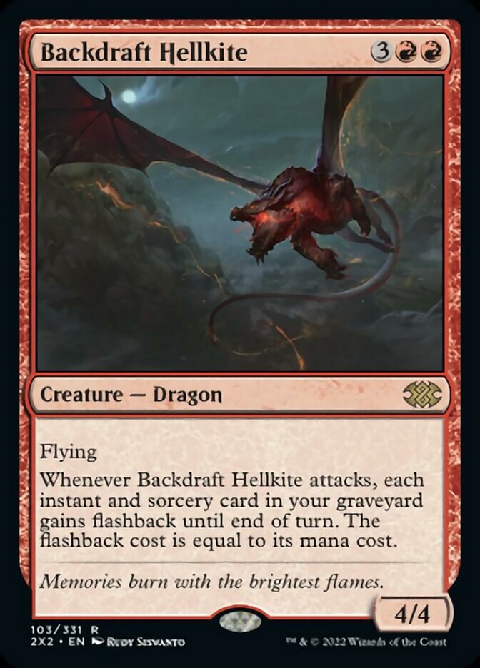 Backdraft Hellkite [Double Masters 2022] Foil