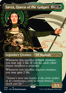Savra, Queen of the Golgari (Borderless) [Secret Lair Drop Series] Foil