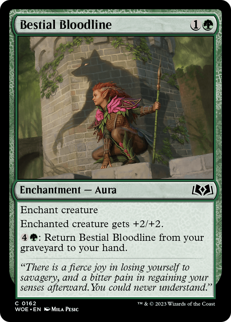 Bestial Bloodline [Wilds of Eldraine] Foil