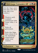Hidetsugu Consumes All // Vessel of the All-Consuming (Showcase Soft Glow) [Kamigawa: Neon Dynasty] Foil