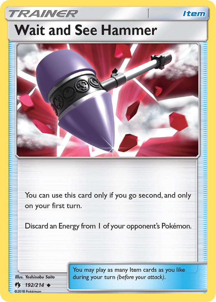 Wait and See Hammer (192/214) [Sun & Moon: Lost Thunder] Reverse Holofoil