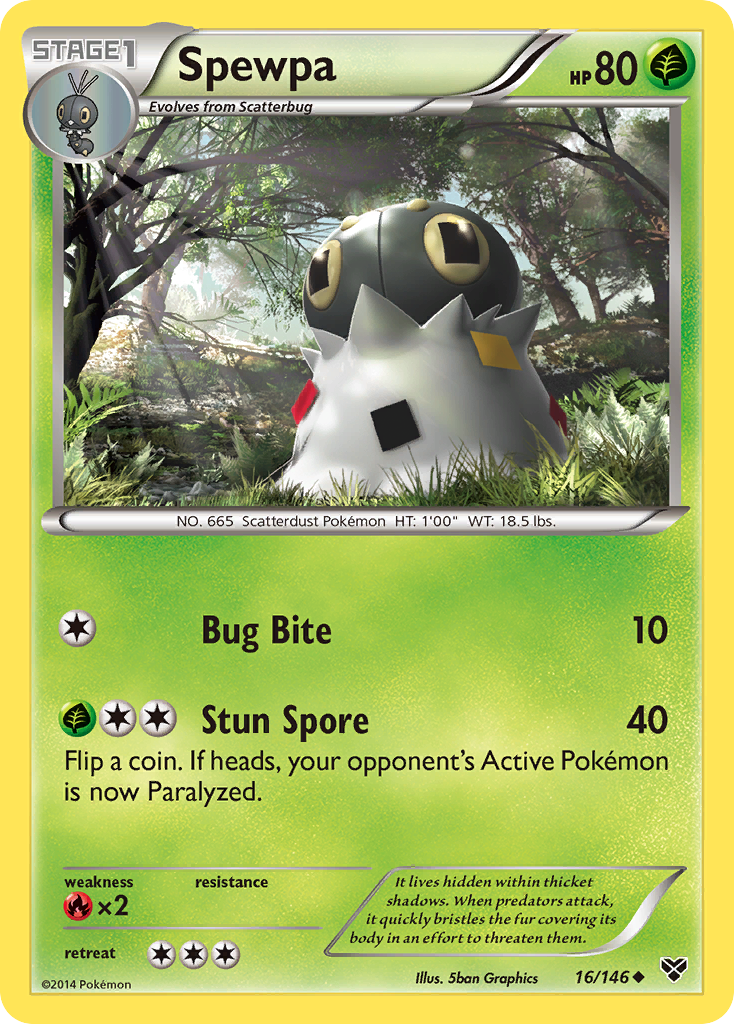 Spewpa (16/146) [XY: Base Set] Reverse Holofoil