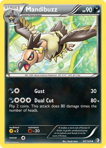 Mandibuzz (93/149) [Black & White: Boundaries Crossed] Reverse Holofoil