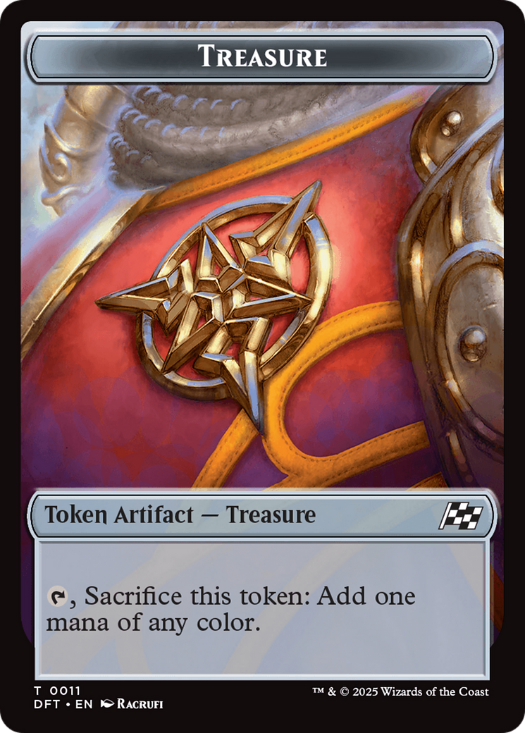 Treasure // Pilot Double-Sided Token [Aetherdrift Tokens] Foil