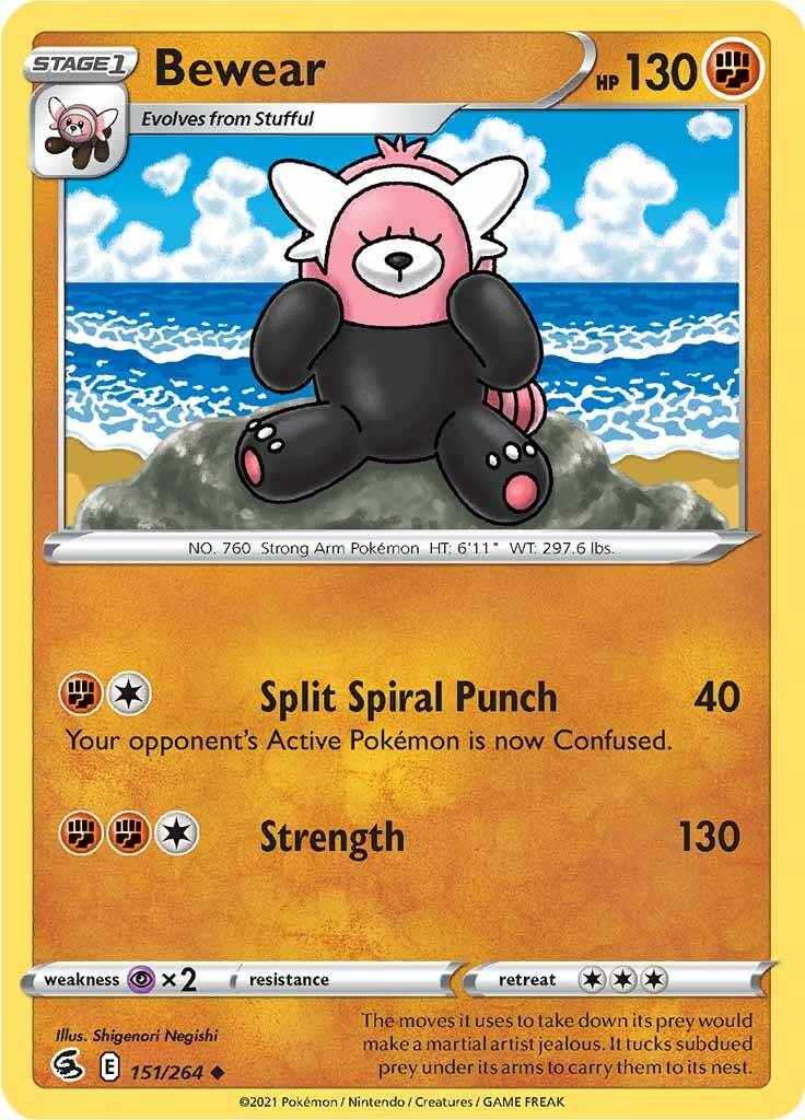 Bewear (151/264) [Sword & Shield: Fusion Strike] Reverse Holofoil