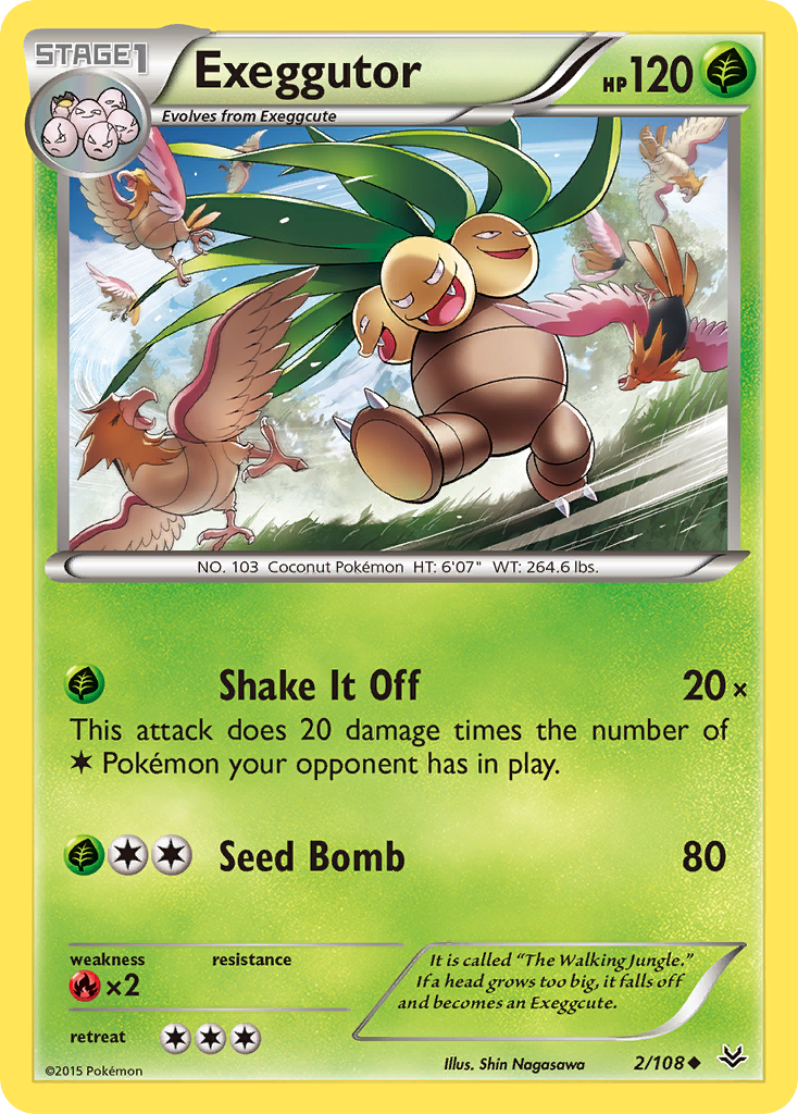Exeggutor (2/108) [XY: Roaring Skies] Reverse Holofoil