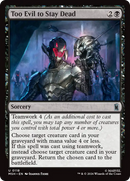 Too Evil to Stay Dead [Marvel Super Heroes] Foil