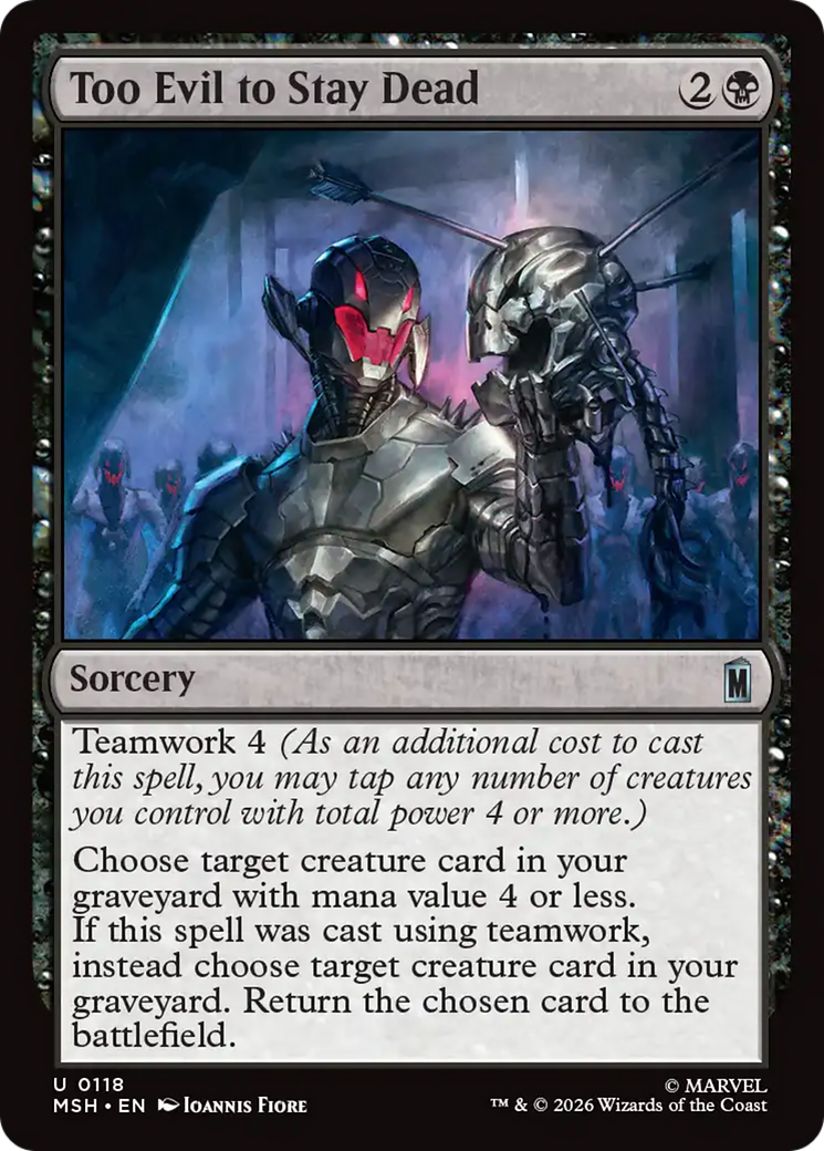 Too Evil to Stay Dead [Marvel Super Heroes] Foil