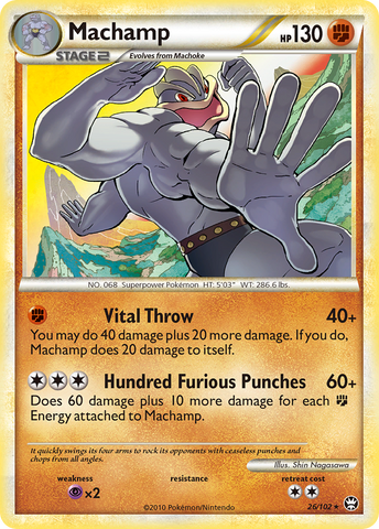 Machamp (26/102) [HeartGold & SoulSilver: Triumphant] Reverse Holofoil