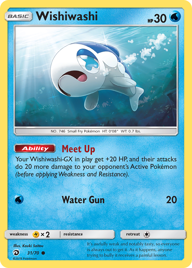 Wishiwashi (31/70) [Sun & Moon: Dragon Majesty] Reverse Holofoil