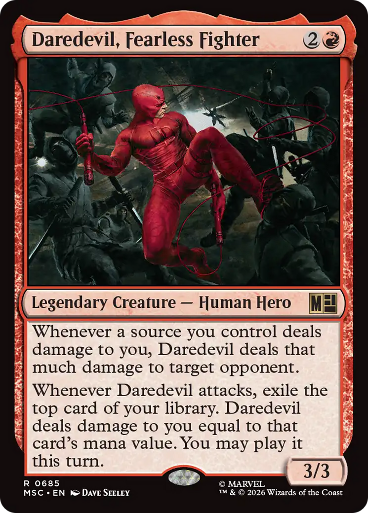 Daredevil, Fearless Fighter [Marvel Super Heroes Commander] Foil