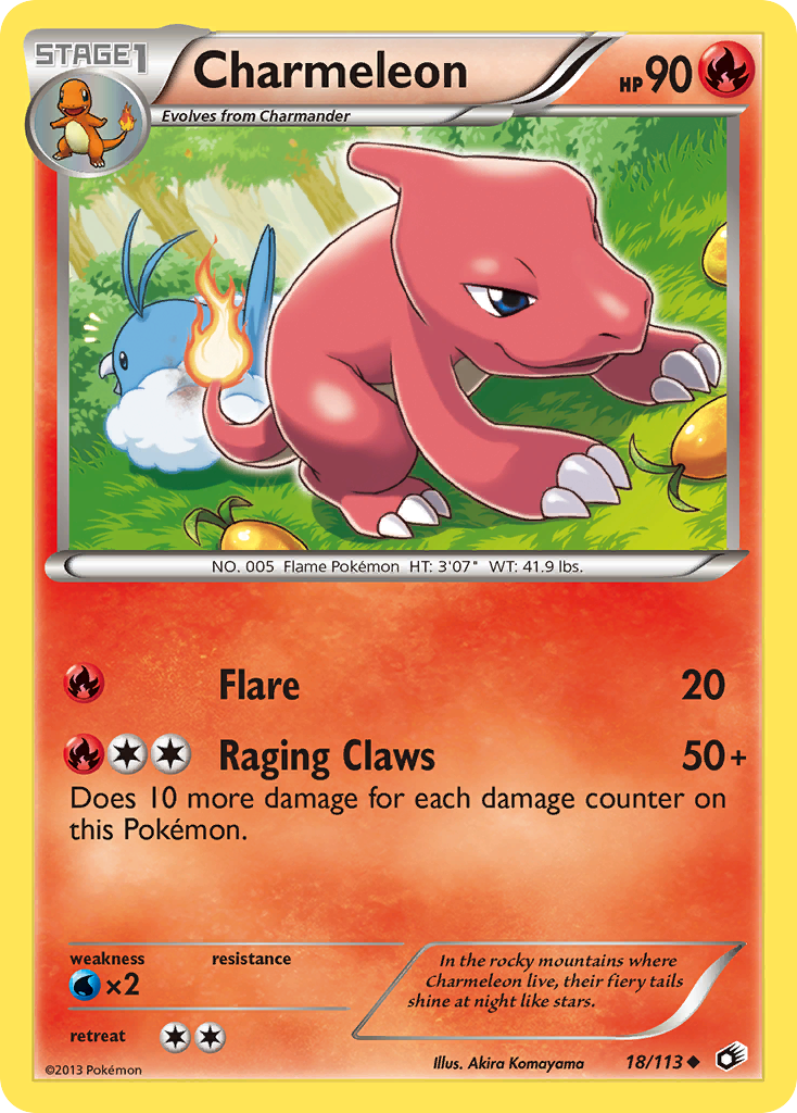 Charmeleon (18/113) [Black & White: Legendary Treasures] Reverse Holofoil