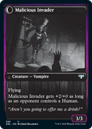 Innocent Traveler // Malicious Invader [Innistrad: Double Feature] Foil