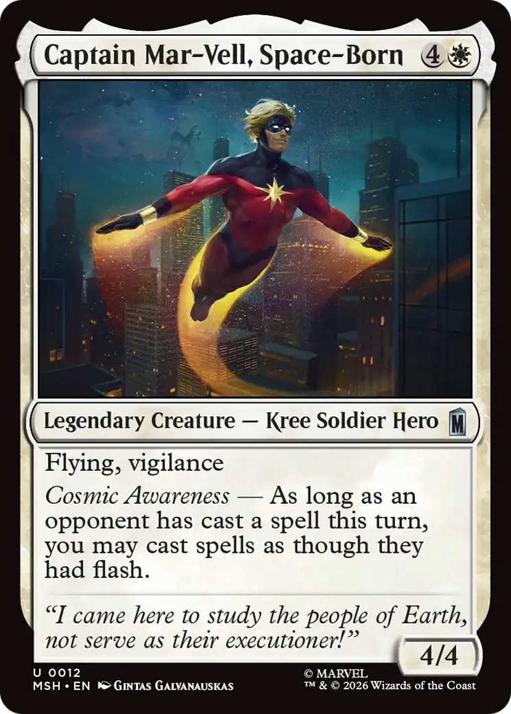 Captain Mar-Vell, Space-Born [Marvel Super Heroes] Foil