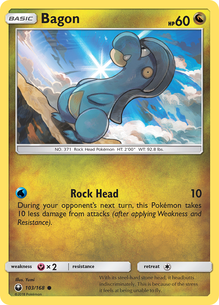 Bagon (103/168) [Sun & Moon: Celestial Storm] Reverse Holofoil