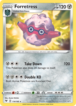 Forretress (114/185) [Sword & Shield: Vivid Voltage] Reverse Holofoil