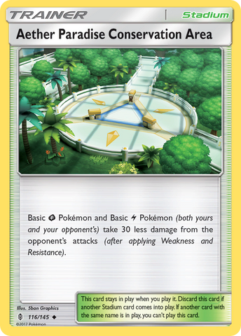 Aether Paradise Conservation Area (116/145) [Sun & Moon: Guardians Rising] Reverse Holofoil