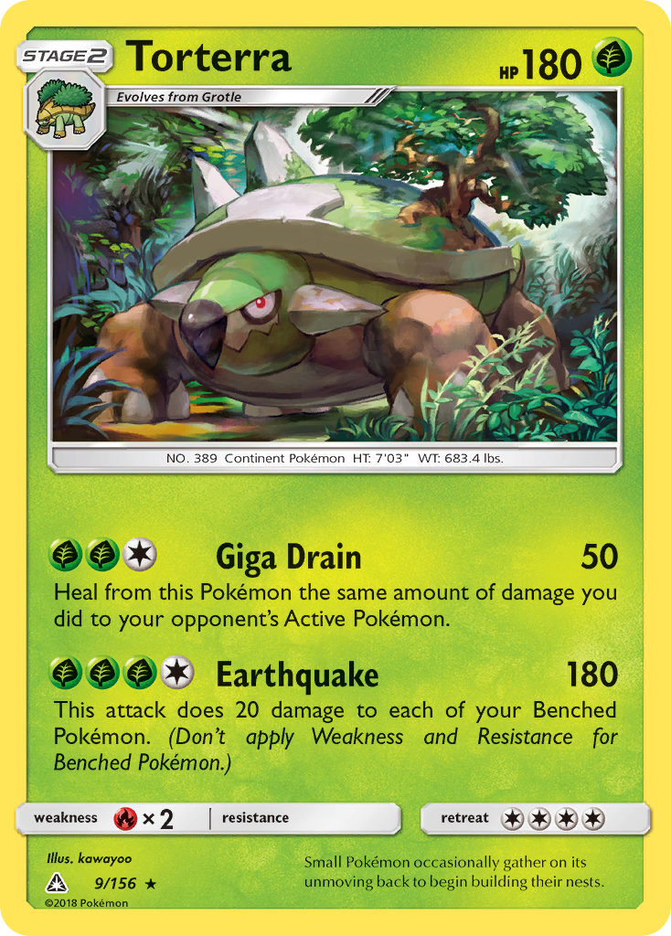 Torterra (9/156) [Sun & Moon: Ultra Prism] Reverse Holofoil