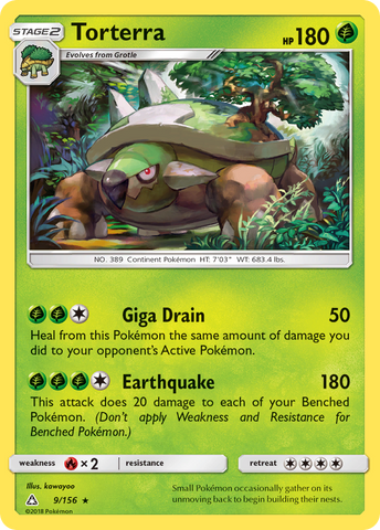 Torterra (9/156) [Sun & Moon: Ultra Prism] Reverse Holofoil