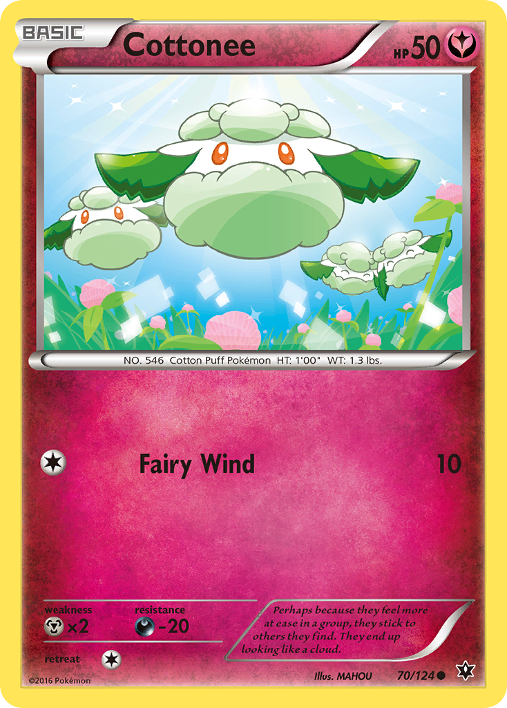 Cottonee (70/124) [XY: Fates Collide] Reverse Holofoil