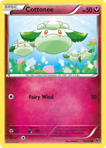 Cottonee (70/124) [XY: Fates Collide] Reverse Holofoil