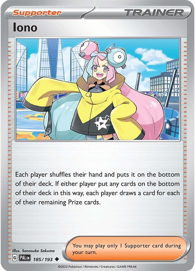Iono (185/193) [Scarlet & Violet: Paldea Evolved] Reverse Holofoil