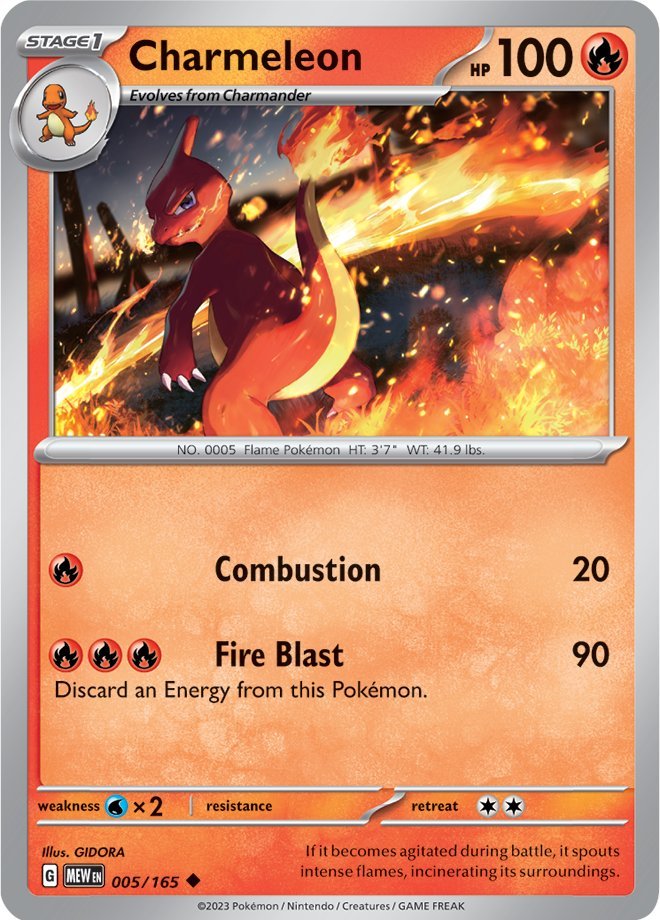 Charmeleon (005/165) [Scarlet & Violet 151] Reverse Holofoil