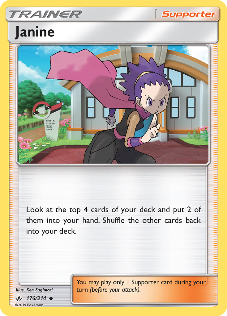 Janine (176/214) [Sun & Moon: Unbroken Bonds] Reverse Holofoil